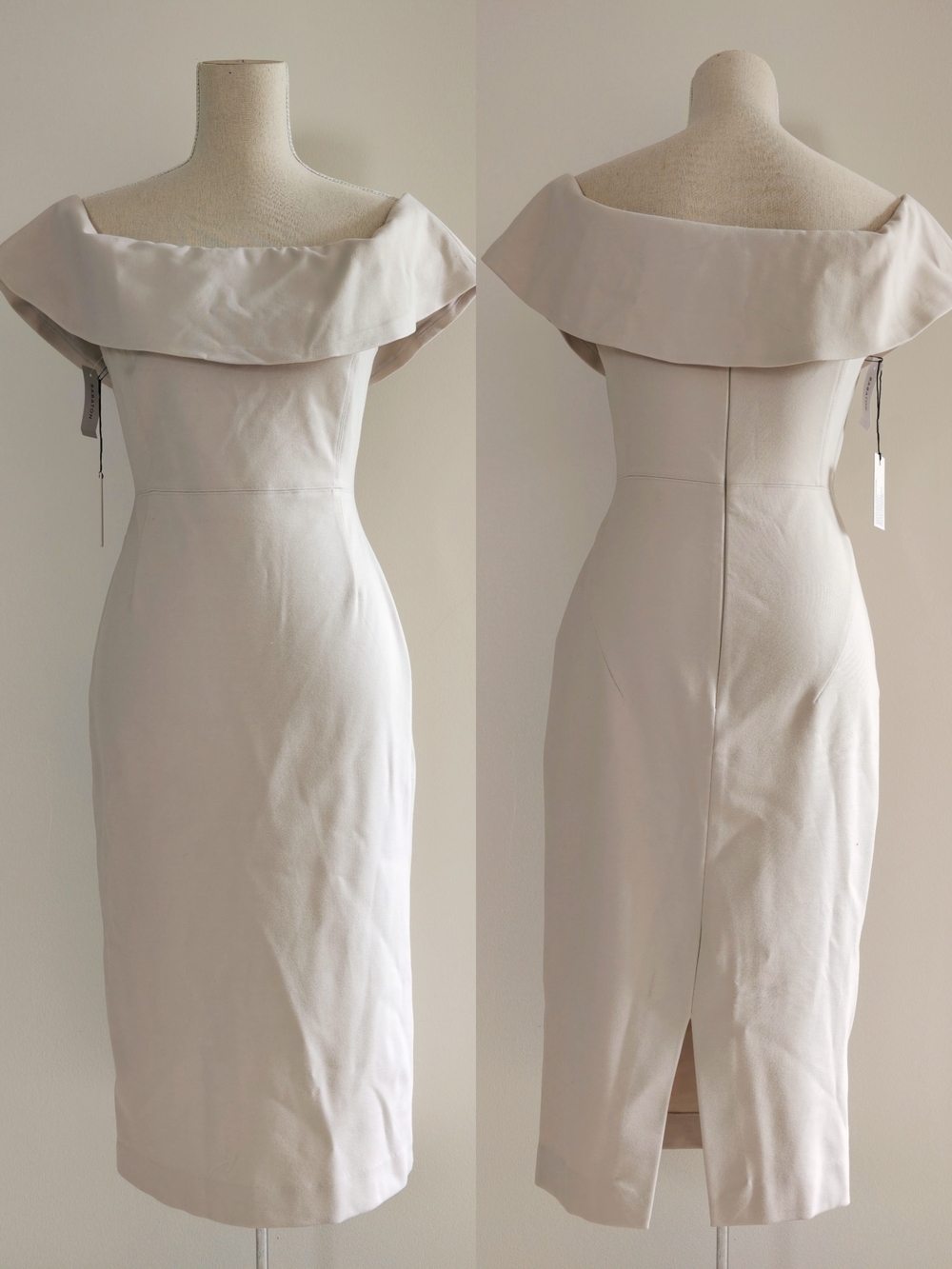 NWT Babaton Off Shoulder Sheath Midi Dress Aritzia - Picture 7 of 16